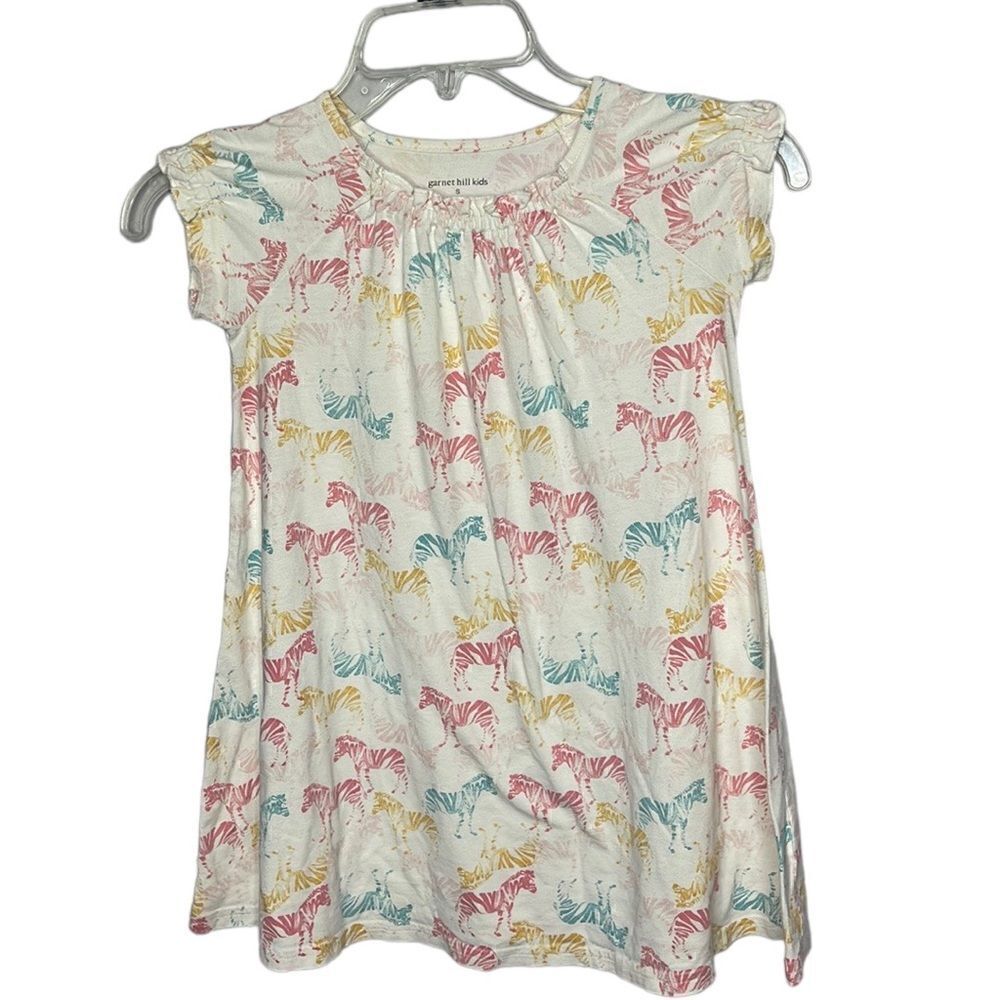 Garnet Hill Kids Zebra Dress. Size Small.‎